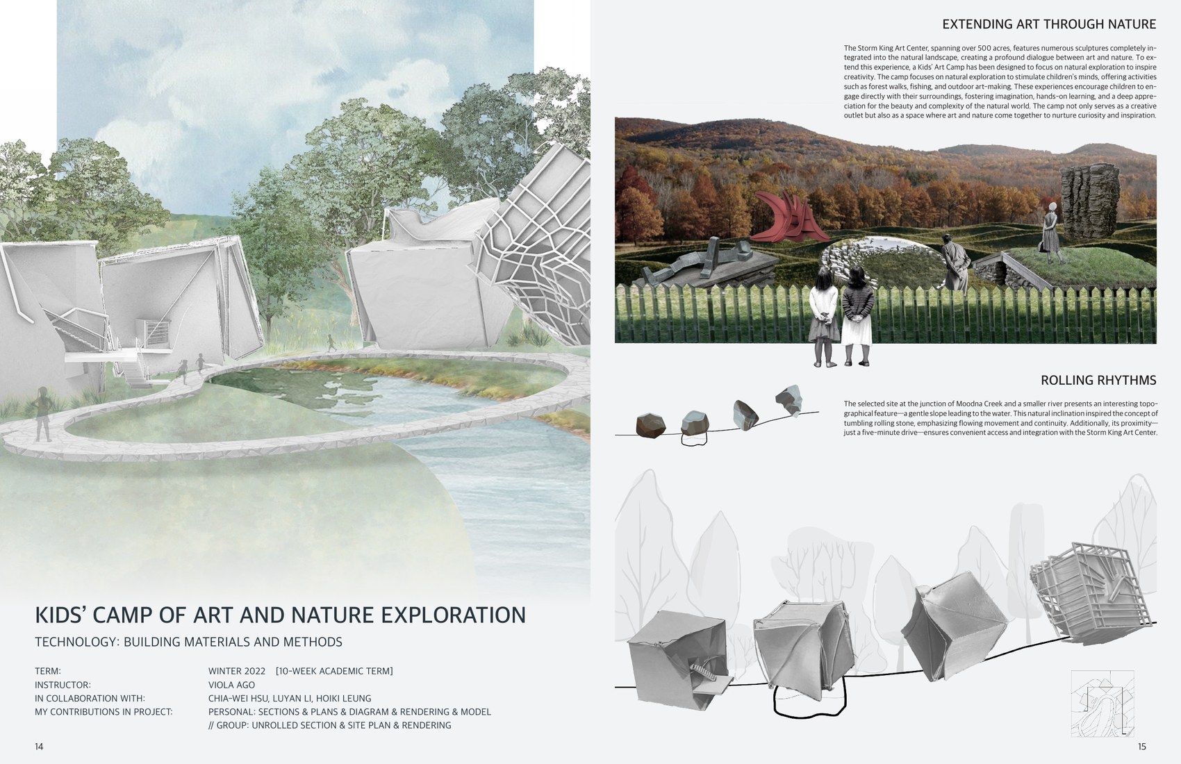 Kids’ Camp of Art and Nature Exploration portfolio page